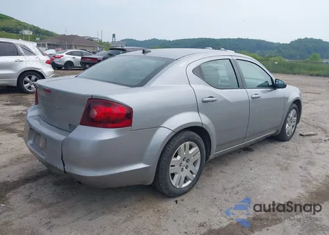 2014 Dodge Avenger Se from USA, damaged, VIN 1C3CDZAB9EN118858